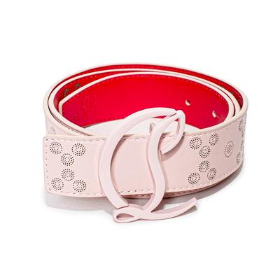 Christian Louboutin Size 34 Pink Leather Belt
