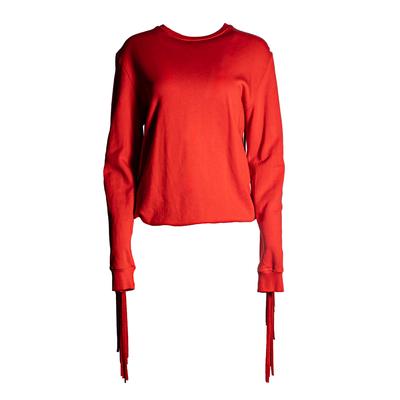 MSGM Size Large Red Tassel Sweater