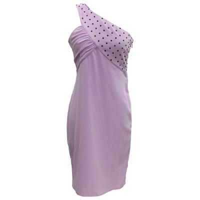 Versace Size 42 Purple Short Dress