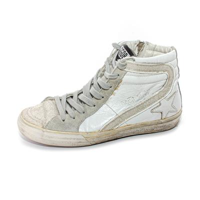Golden Goose Size 35 White Slide High Top Sneakers