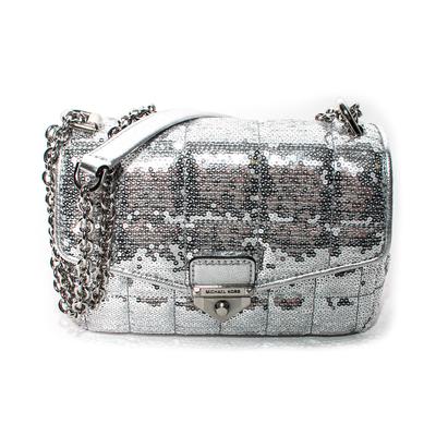 Michael Kors Silver Sequin Handbag
