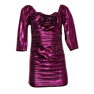 Love Shack Fancy Size 0 Metallic Purple Dress