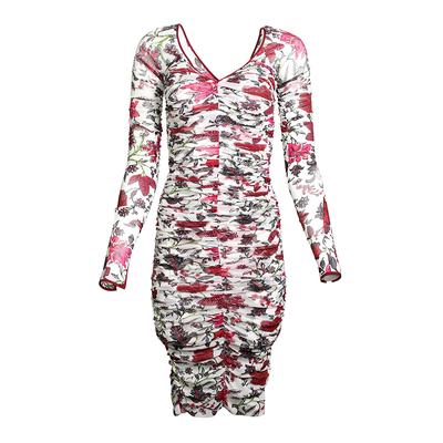 Diane Von Furstenberg Size 0 Floral Overlay Dress