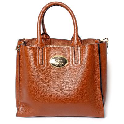 Roberto Cavalli Brown Leather Firenze Handbag