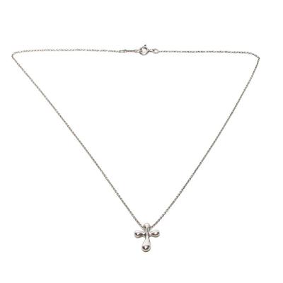 Tiffany & Co. Silver Peretti Cross Necklace