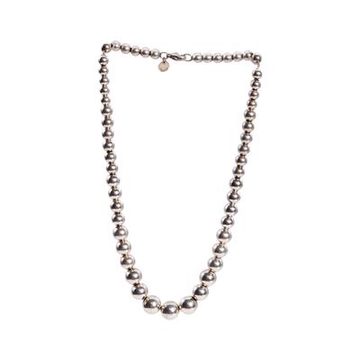 Tiffany & Co. 925 Silver Beaded Necklace 