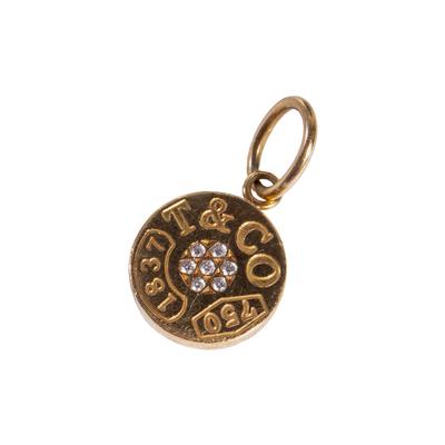 Tiffany & Co. Gold 750 Diamond Pendant 