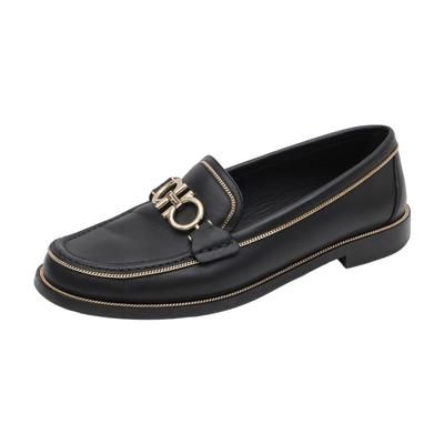 Salvatore Ferragamo Size 7 Black Loafers