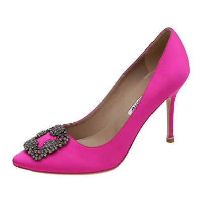 Manolo Blahnik Size 40 Pink High Heels