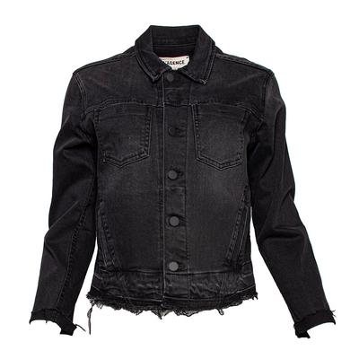 L'Agence Size Large Black Denim Jacket
