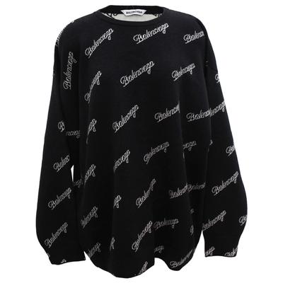 Balenciaga Size Large Black Sweater 