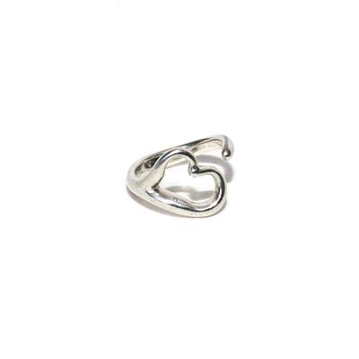 Tiffany & Co. Size 6 Silver Open Heart Ring