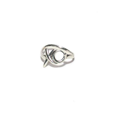 Tiffany & Co Size 5 Silver Paloma Picasso XO Ring