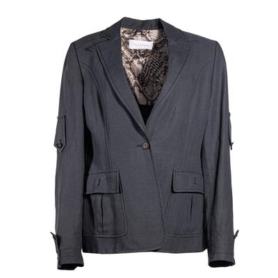 Valentino Size 12 Grey Jacket
