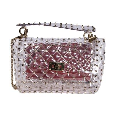 Valentino Clear Studded Handbag