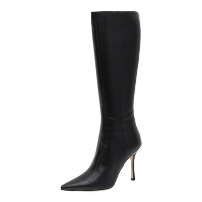 Jimmy Choo Size 37 Black Leather Boots