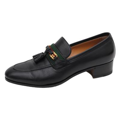 Gucci Size 37.5 Black Loafers