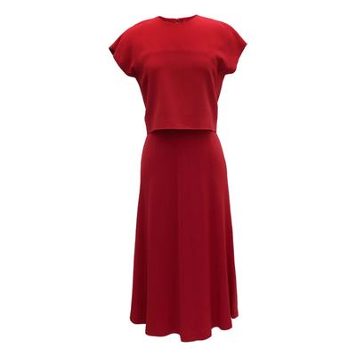 Escada Size 34 Red Short Dress