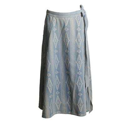 Ralph Lauren Size 4 Double RL Jacquard Wrap Skirt
