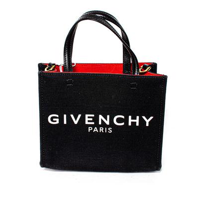 Givenchy Size Small Black G-Tote Mini Canvas Crossbody Bag