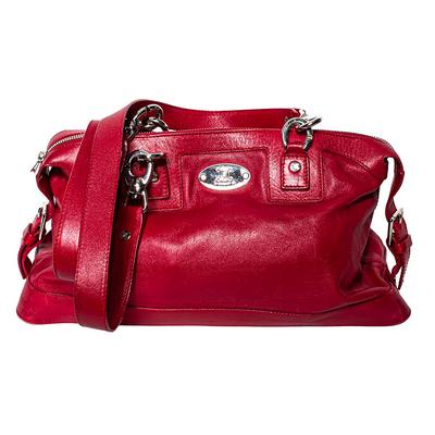 Celine Vintage Red Leather Handbag
