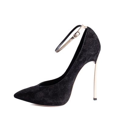 Casada Size 7.5 Black Suede Heels