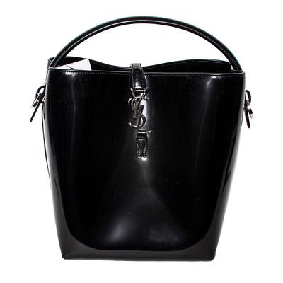Saint Laurent Black LE 37 Bucket Spazzolato Bag