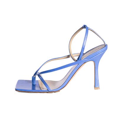 Bottega Veneta Size 40 Blue Ankle Strap Heels