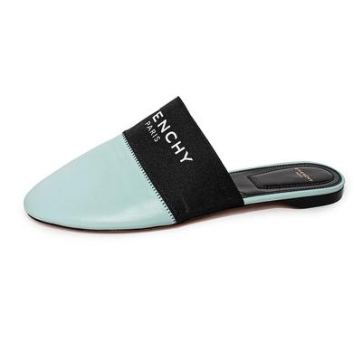 Givenchy Size 39 Blue Leather Mules