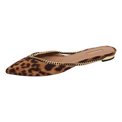 Aquazzura Size 40.5 Leopard Shoes
