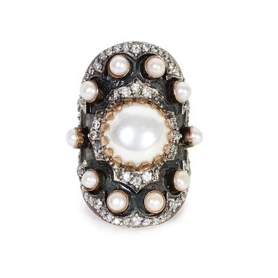 Bora Size 7 BoHo Pearl Ring