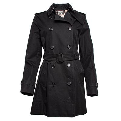 Burberry Size Medium Black Kensington Jacket