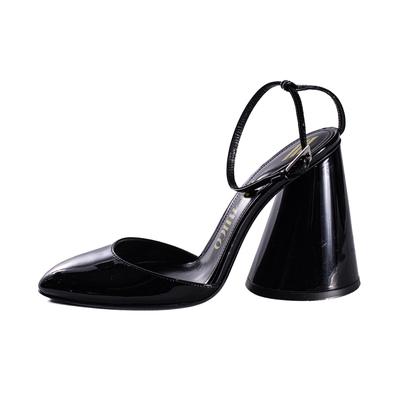 Attico Size 38.5 Black Patent Leather Heels