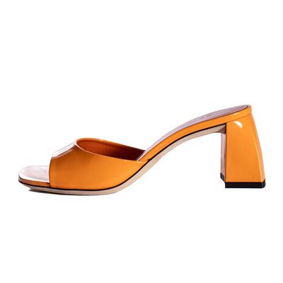 BY FAR Size 35 Orange Heels