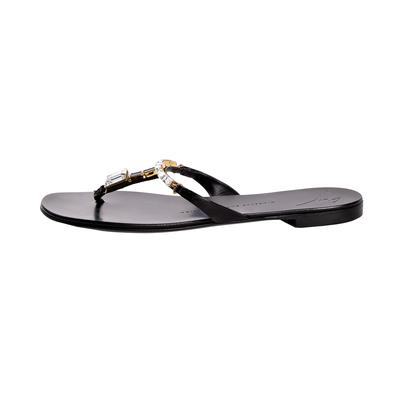 Giuseppe Zanotti Size 37.5 Black Sandals
