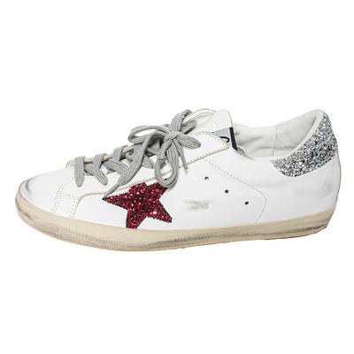 Golden Goose Size 40 White Super-Star Sneakers