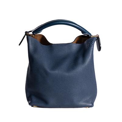 Loewe Dual Strap Blue Leather Bag