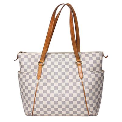 Louis Vuitton White Damier Azur Handbag