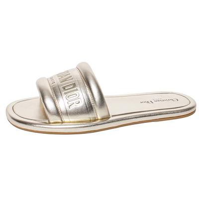 Christian Dior Size 41 Gold Dior Every-Day Sandals