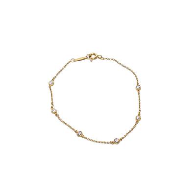 Tiffany & Co 18K Gold Elsa Peretti Diamond Bracelet