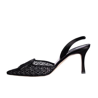 Manolo Blahnik Size 40.5 Black Heels