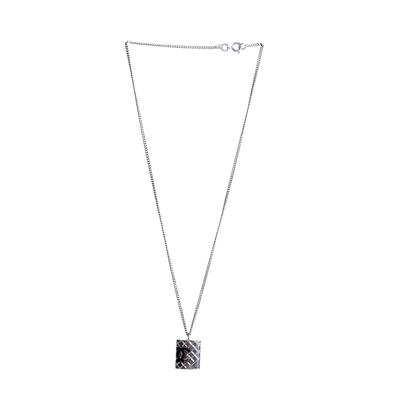 Chanel Purse Silver Chain Necklace 