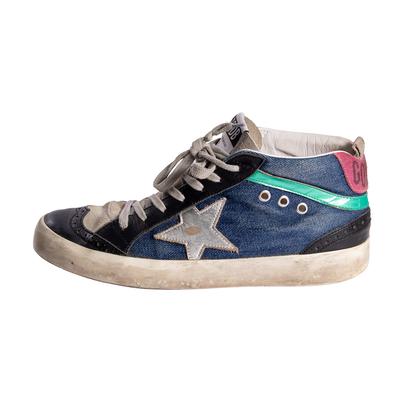 Golden Goose Size 38 Blue High Top Sneakers