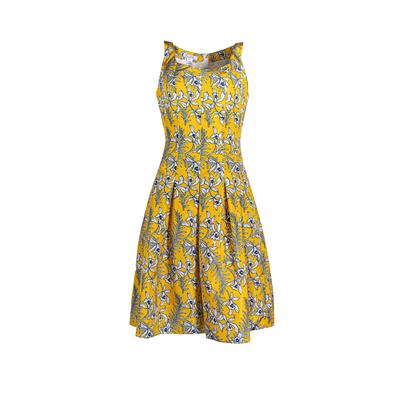  Oscar De La Renta Size 6 Yellow Dress