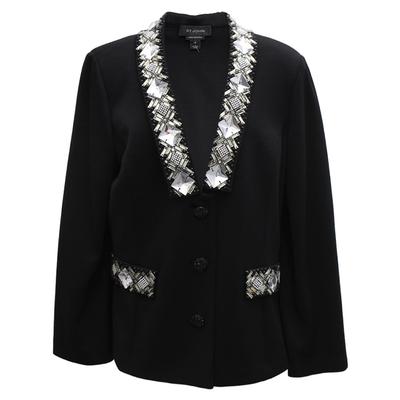 St. John Size 14 Jewel Collar Jacket Coat 2014