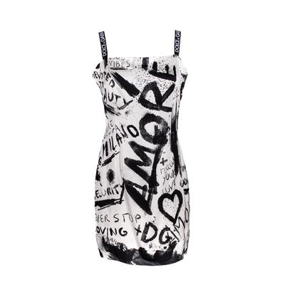 Dolce & Gabbana Size 46 Black & White Dress