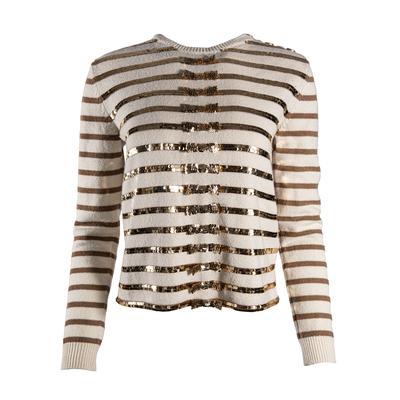 Valentino Size XS Gold Knit Top
