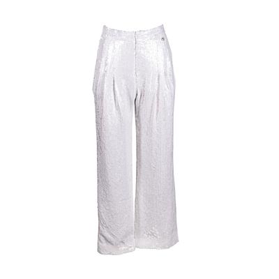 Chanel Size 36 White Sequin Pants