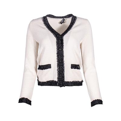 Chanel Size 34 Off White Cardigan