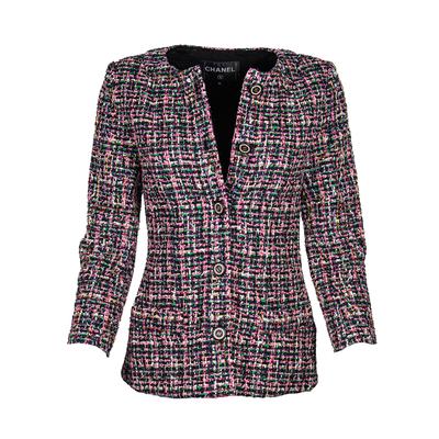  Chanel 2019 Size 36 Multicolored Tweed Jacket 